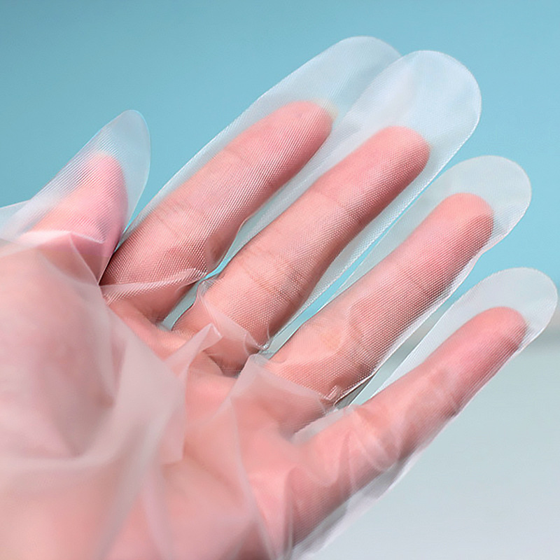 Guantes CPE blanquecinos resistentes al agua y al aceite Guantes CPE blanquecinos resistentes al agua y al aceite