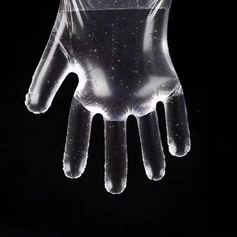 Guantes de LDPE blanquecinos impermeables y resistentes al aceite Guantes de LDPE blanquecinos impermeables y resistentes al aceite