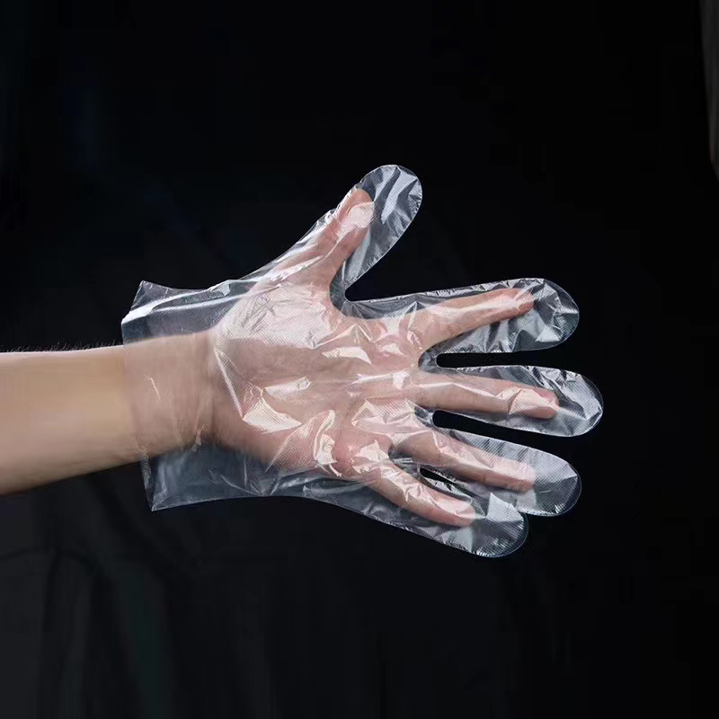 Guantes de LDPE blanquecinos impermeables y resistentes al aceite